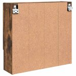 vidaXL Armoire Miroir Chêne fumé 59 x 17 x 55 cm Bois d'ingénierie