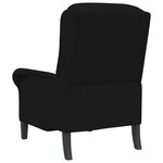 vidaXL fauteuil Noir 76 x 94 x 102 cm Microfibre