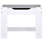 vidaXL Table pour enfants avec 2 chaises Blanc MDF