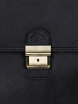 Porte documents homme Premium en cuir - KATANA - 2 soufflets - 38.5 cm - 31007-Noir