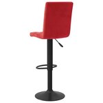 vidaXL Tabourets de bar lot de 2 rouge bordeaux velours