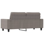 vidaXL Canapé à 2 places Taupe 140 cm Tissu