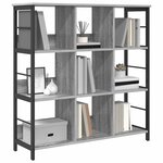 vidaXL Étagère Gris Sonoma 102 x 32 x 104 5 cm Bois d'ingénierie