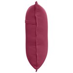 vidaXL Coussin de Dos Bordeaux 60 x 50 cm Tissu en velours côtelé