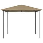 vidaXL Belvédère 3x3x2 6 m Taupe 160 g/m²