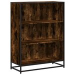 vidaXL Bibliothèque chêne fumé 80 5x35x107 5 cm bois d'ingénierie