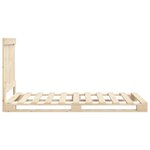 vidaXL Cadre de lit sans matelas avec tête de lit 90x200 cm