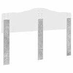 vidaXL Tête de lit Gris béton 150 cm Bois d'ingénierie