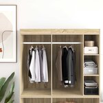 vidaXL Tige de placard 2 Pièces Argenté 764 x 15 x 29 mm