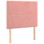 vidaXL Sommier à lattes de lit et matelas Rose 80x200 cm Velours