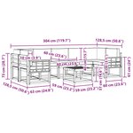 vidaXL Ensemble de canapés d'extérieur 6 Pièces