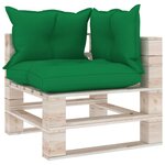 Vidaxl salon de jardin palette 8 pièces avec coussins bois de pin