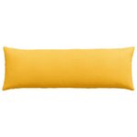 vidaXL Coussins de canapé 2 Pièces Jaune clair 120 x 40 cm