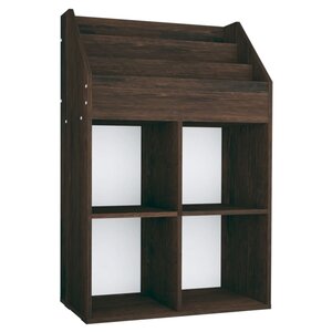 vidaXL Porte-revue pour enfants Chêne fumé 71x30x114cm Bois ingénierie