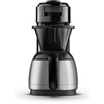 Philips senseo hd6592/61 machine a café a dosette ou filtre switch - verseuse isotherme - 1 l - noir intense