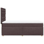 vidaXL Sommier à lattes de lit avec matelas Marron foncé 90x200 cm