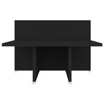 vidaXL Table basse Noir 111 5x50x33 cm Bois d'ingénierie