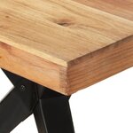 vidaXL Table de salle à manger 200x90x76 cm Bois d'acacia massif