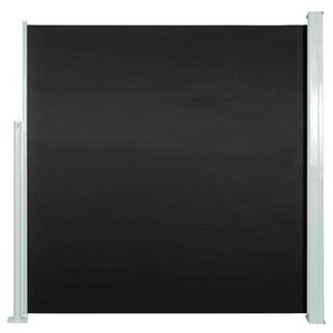 vidaXL Auvent latéral rétractable de patio 140x300 cm Noir