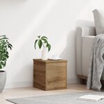 Caisse de rangement vidaXL Artisan Chêne 30x35x35 cm en bois d'ingénierie