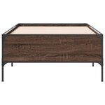 vidaXL Cadre de lit sans matelas chêne marron 90x190 cm