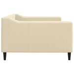vidaXL Lit de repos crème 100x200 cm tissu