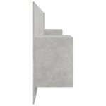 vidaXL Tête de lit avec armoires Gris béton Bois d'ingénierie