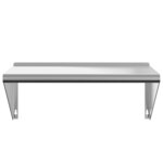 vidaXL Étagère murale 75x45x31 cm argenté acier inoxydable