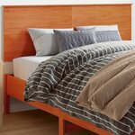 vidaXL Tête de lit cire marron 160 cm bois massif de pin