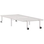 vidaXL Cadre de lit pliable sans matelas blanc 80x200 cm acier