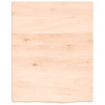 vidaXL Étagère murale 40x50x2 cm bois de chêne massif non traité