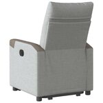 vidaXL Fauteuil inclinable gris nuage tissu