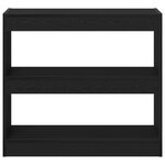Cabinet de livres en chêne noir vidaXL - 80x30x72 cm