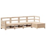 vidaXL Salon de jardin 5 Pièces bois de pin massif