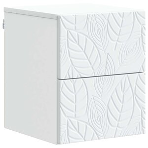vidaXL Cabinet de chevet mural Blanc 34 5 x 33 x 40 cm