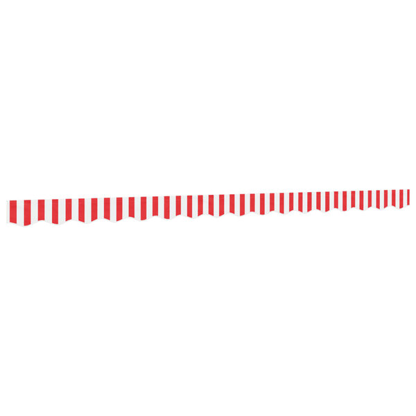 vidaXL Tissu de remplacement de cantonnière d’auvent rouge blanc 4 m
