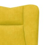 vidaXL fauteuil Jaune 63 x 67 x 94 cm Velours
