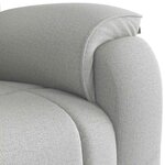 vidaXL Fauteuil inclinable gris nuage tissu