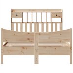 vidaXL Cadre de lit sans matelas 140x190 cm bois de pin massif