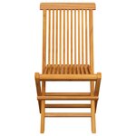 vidaXL Chaises de jardin et coussins bleu clair lot de 6 Bois de teck