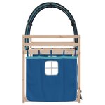 vidaXL Lit superposé sans matelas bleu 80x200 cm bois de pin massif