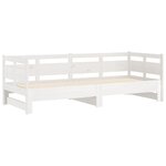 vidaXL Lit coulissant sans matelas blanc 2x(90x190) cm