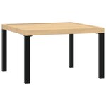 vidaXL Salon de jardin 2 Pièces avec coussins noir aluminium