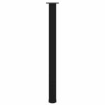 vidaXL Pieds de table de bar 4 pièces Noir 110-112 cm Acier