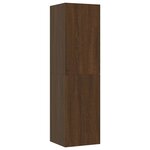 vidaXL Meuble TV mural Chêne marron 30 5x30x110 cm