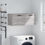 vidaXL Armoire murale sonoma gris 80x36 5x35 cm bois d'ingénierie