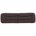 vidaXL Coussin de tête de lit marron foncé 180 cm tissu