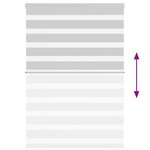 vidaXL Store zèbre gris clair largeur du tissu 100 9 cm polyester