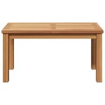 vidaXL Table basse Marron 70 x 40 x 36 cm Bois de teck massif