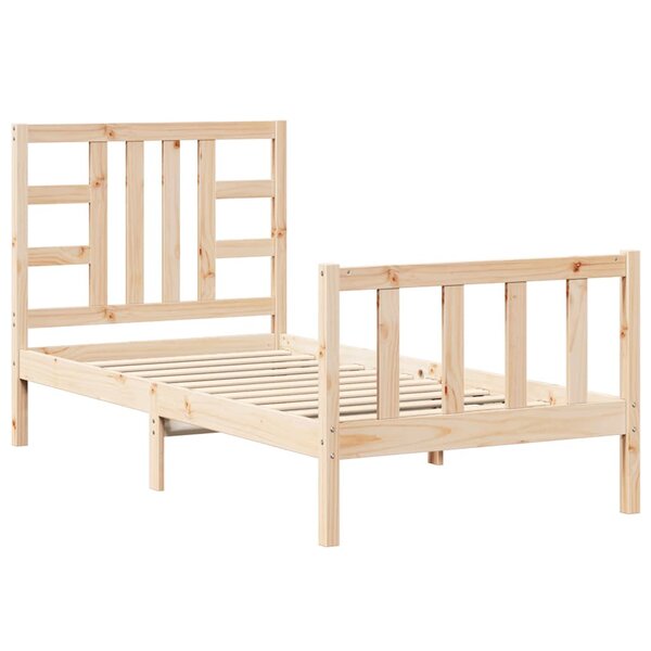 vidaXL Cadre de lit sans matelas 90x190 cm bois de pin massif